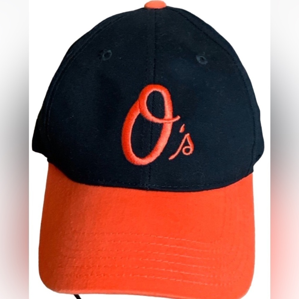 Baltimore Orioles baseball cap Black & orange logo and bill One Size Fits All